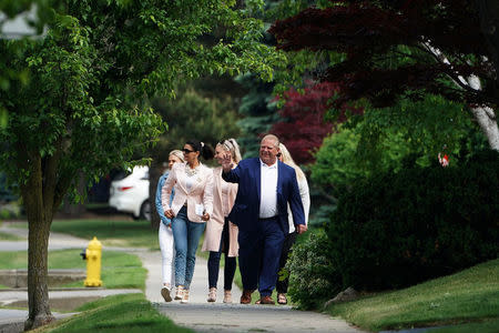 Progressive Conservative (PC) leader Doug Ford arrives to vote in Toronto, Ontario, Canada, June 7, 2018. REUTERS/Carlo Allegri