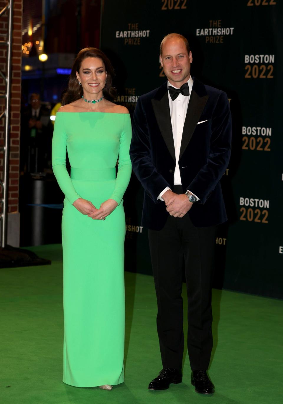 Prince William and Kate arrive at the 2022 Earthshot Prize ceremony (Getty Images)