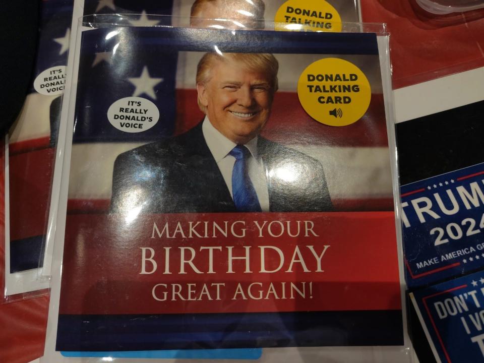 Trump birthday cards.