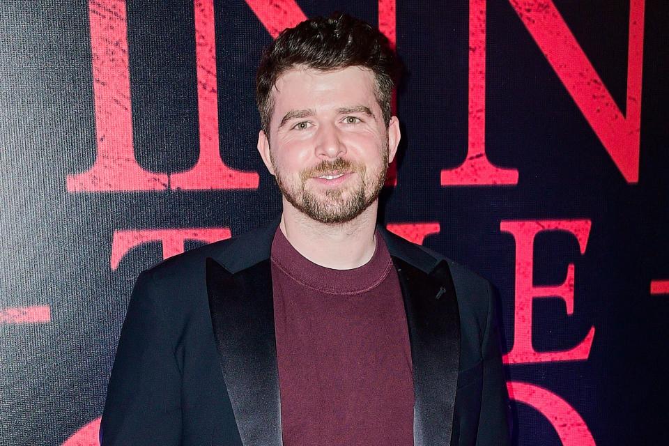 Rhys Frake-Waterfield poses for a photo on the red carpet during the premiere of "Winnie The Pooh Blood and Honey" at Cinepolis Artz on January 24, 2023 in Mexico City, Mexico.