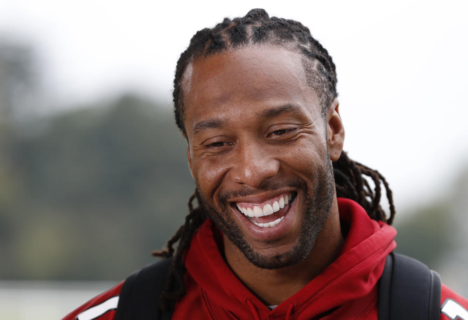 Larry Fitzgerald isn't as close to retirement as you'd think, according to a report. (AP) 