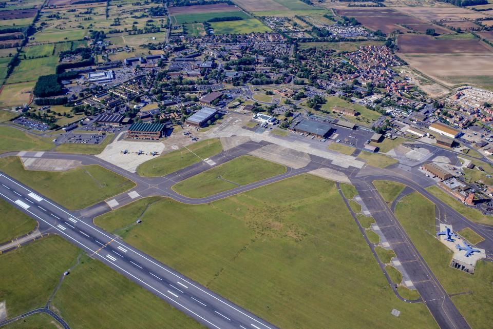 An overhead view of the base (Picture: Rex)