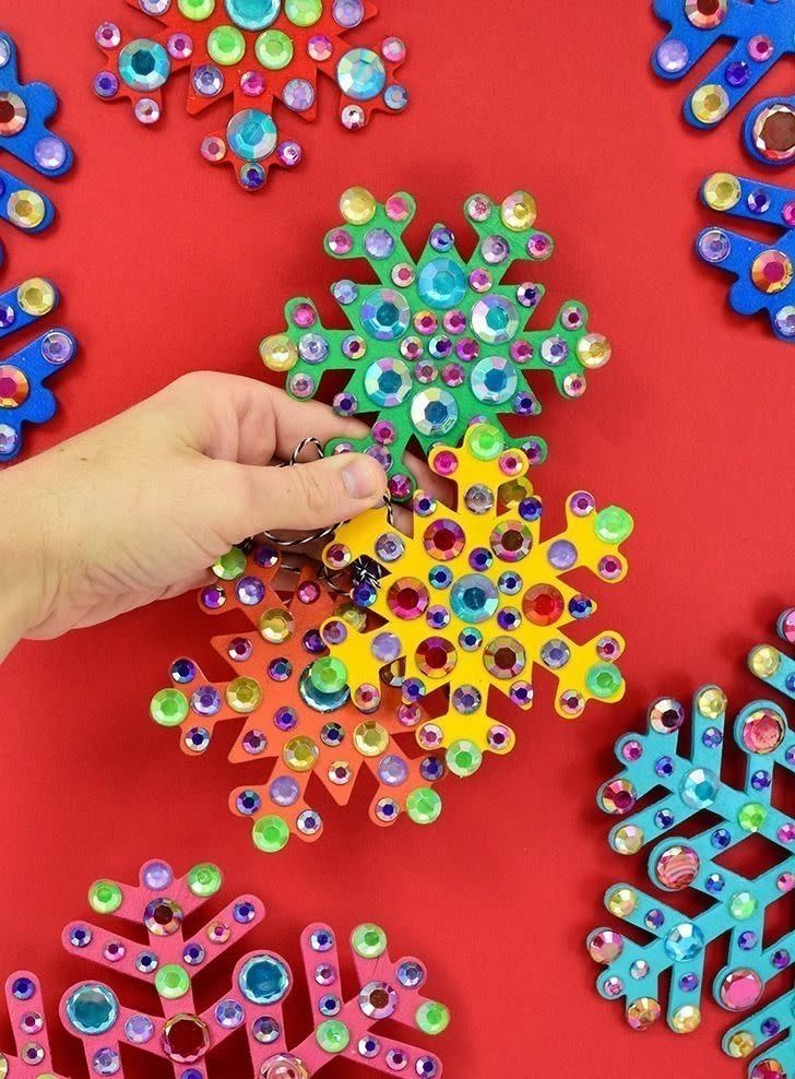 Rhinestone Snowflake Ornaments