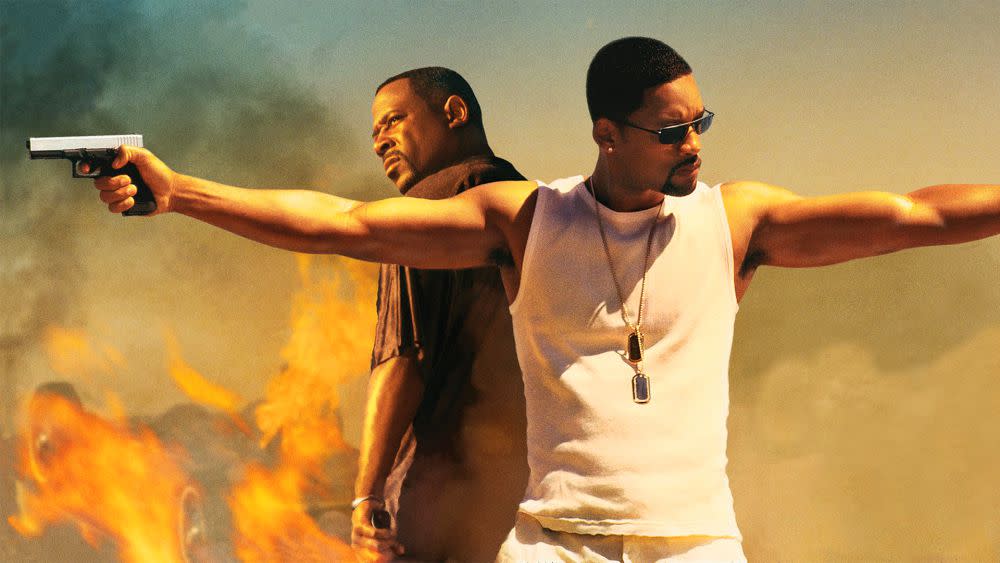 Martin Lawrence and Will Smith in 2003's 'Bad Boys II,' directed by Michael Bay (credit: Sony)