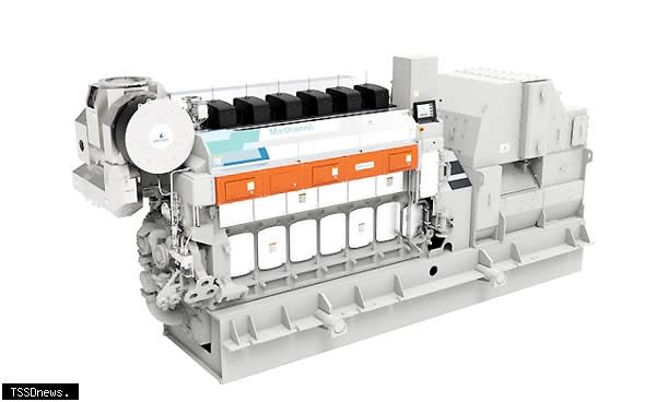 瓦錫蘭三二M甲醇燃料發動機，已獲全球多家船級社型式認可證書。（圖：瓦錫蘭提供）