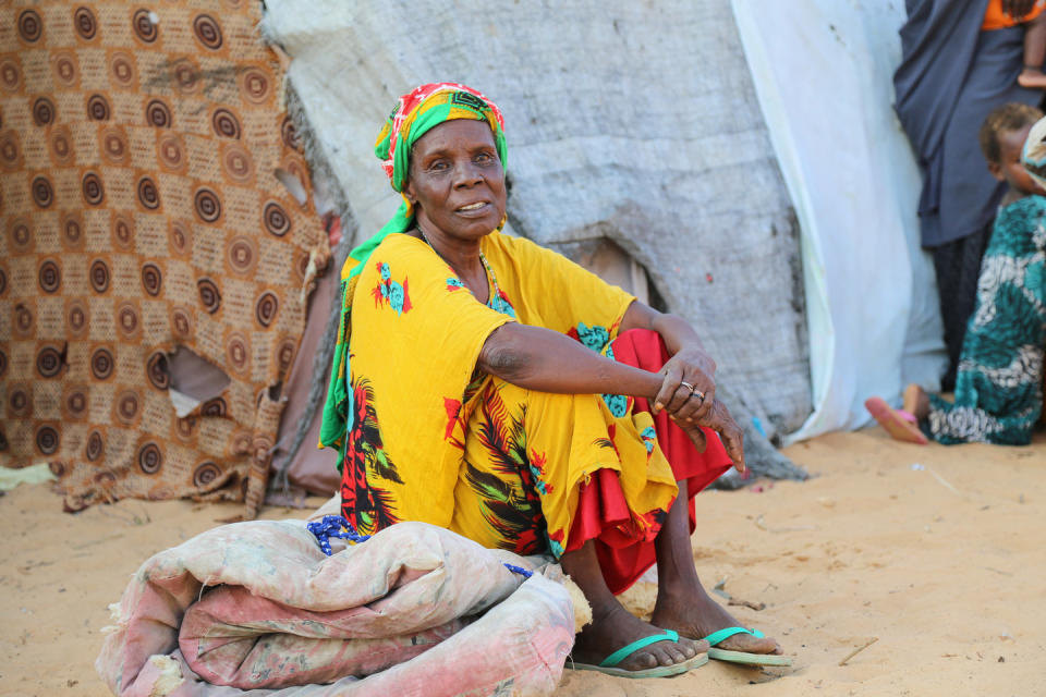 Hadijo Abdiyo said she was engulfed by the current drought and couldn't get food or water. When water ponds dried up, she left home.