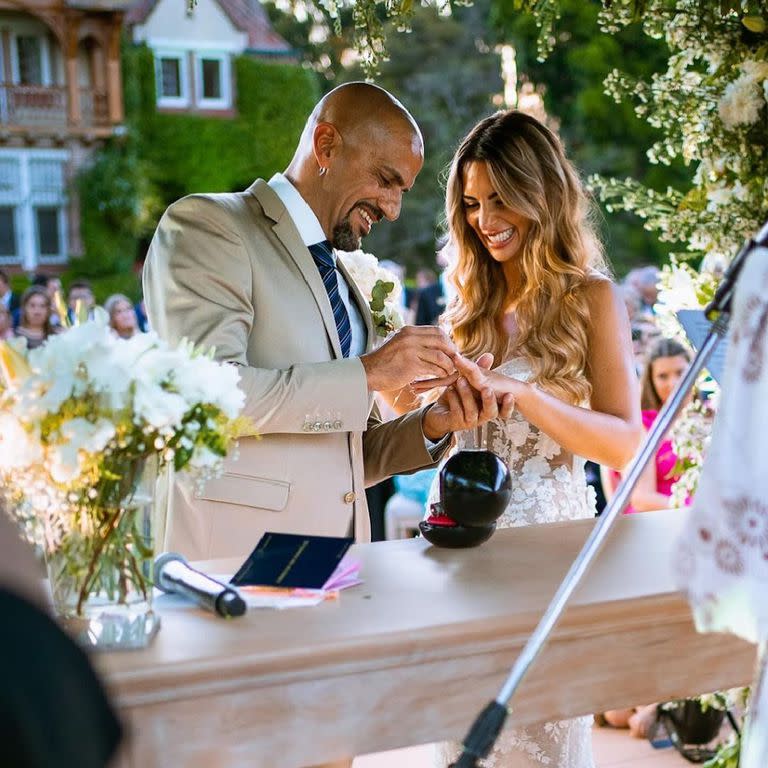 Juan Sebastián Verón y Valentina Martin contrajeron matrimonio