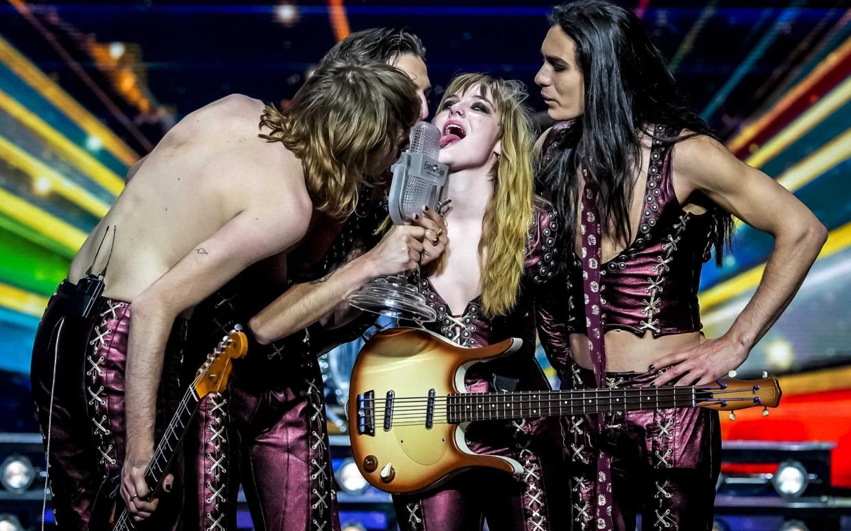 Italy's Eurovision 2021 winners Maneskin - Shutterstock 