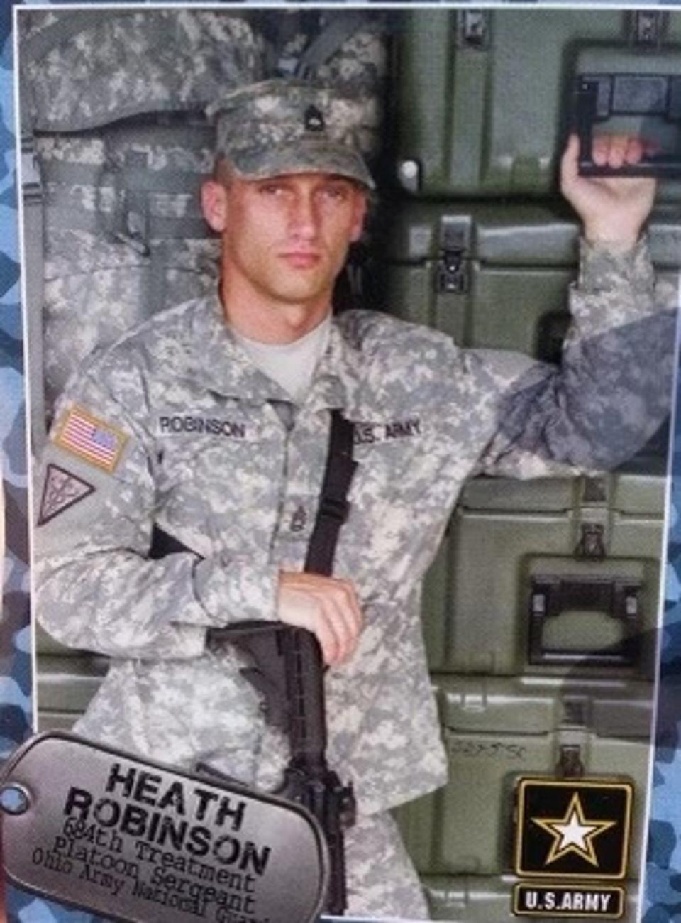 Heath Robinson died at the age of 39 from a rare cancer caused by toxic exposure to burn pits on deployment (Danielle Robinson)