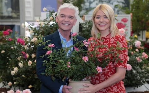 Phillip Schofield and Holly Willoughby at the 2018 Chelsea Flower Show - Credit: geoff pugh