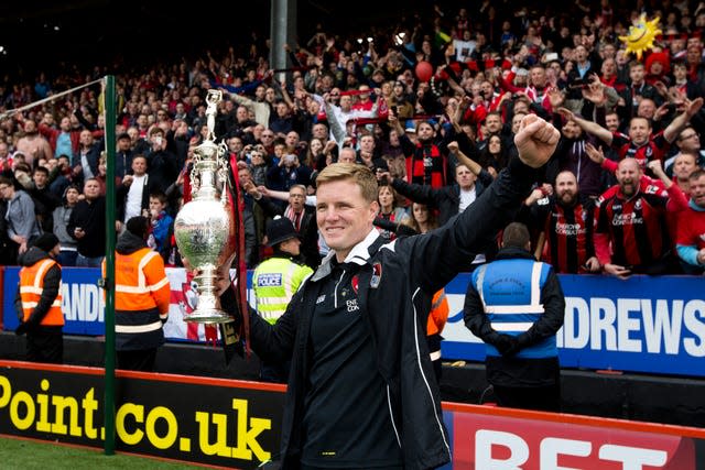 Eddie Howe took Bournemouth into the Premier League