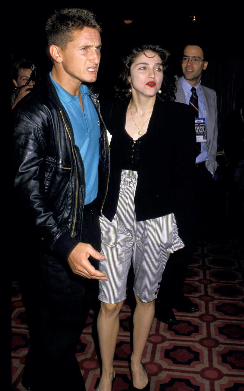 <em>Aug. 16, 1985</em>  Madonna upped the ante as a tabloid fixture by marrying Hollywood bad boy Sean Penn. She dedicated her third album, "True Blue," to the actor, but the pair divorced in January 1989. 