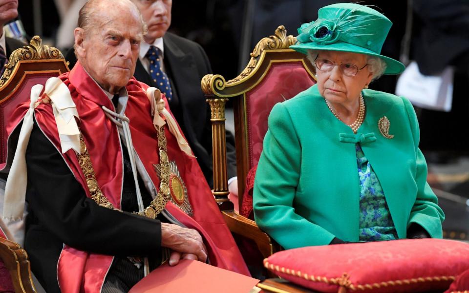 The Duke of Edinburgh and the Queen at St Paul's - AFP