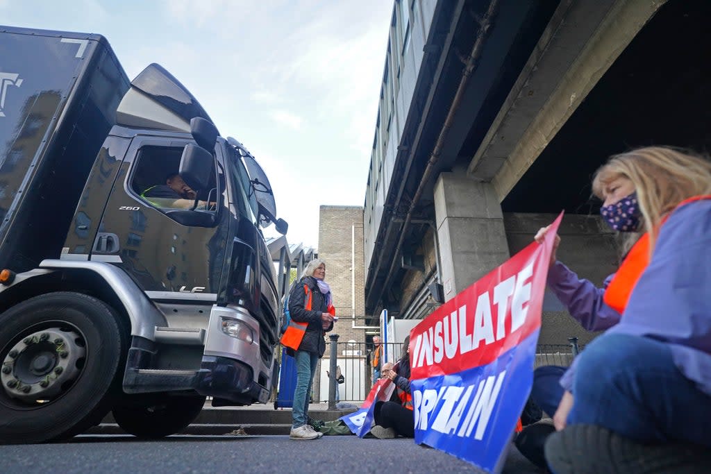 Insulate Britain protesters could face a six-month deadline under amendments being put forward by the Government on Monday (Victoria Jones/PA) (PA Wire)