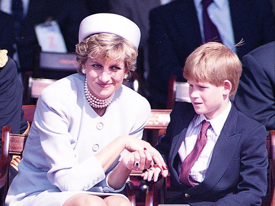 Princess Diana and son Harry in Hyde Park, London, in May 1995 (Reuters)