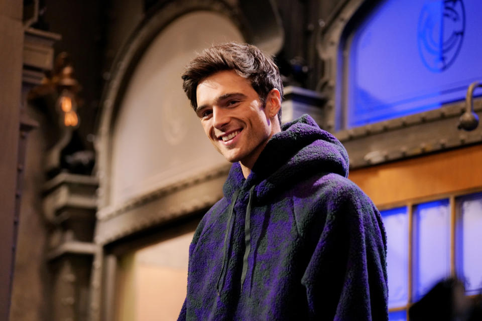 Jacob Elordi during Saturday Night Live promotions in January.