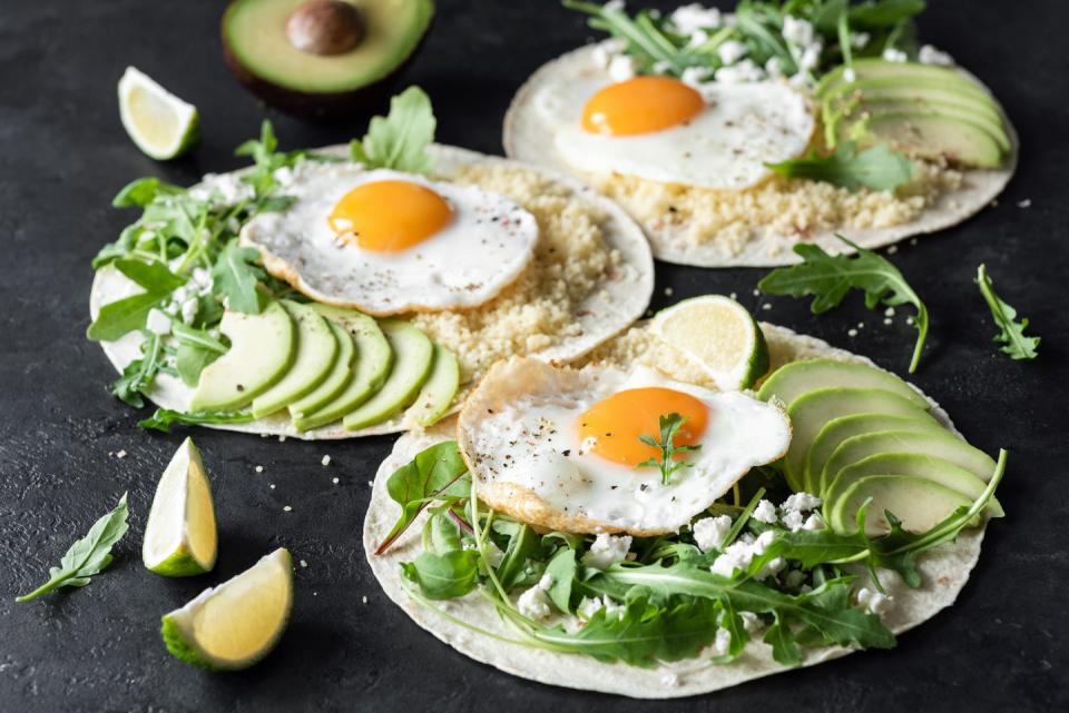 <p>If you don't really feel like putting a ton of effort into breakfast, use your leftovers. Chances are good that last night's dinner can be transformed into breakfast food simply by adding an egg on top. Eggs are easy to make and go with almost everything, so this is a pretty versatile option. </p>