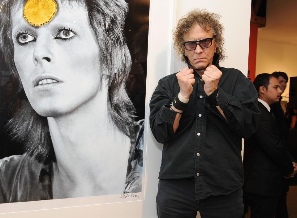 Photographer Mick Rock attends the opening for <em>Mick Rock: Shooting for Stardust — The Rise of David Bowie & Co.</em> at Taschen Gallery on Sept. 9, 2015, in Los Angeles. (Photo by Angela Weiss/Getty Images)