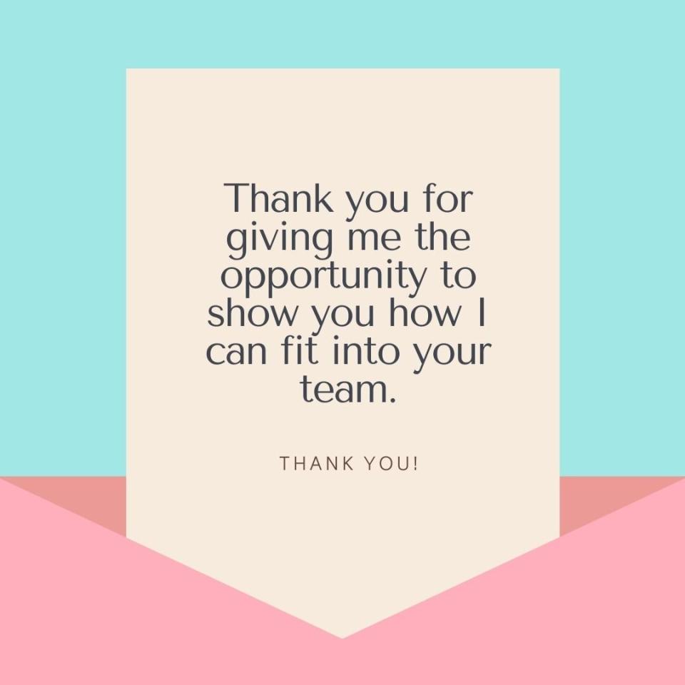 Interview Thank You Note Wording