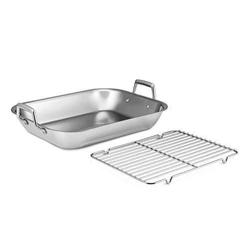 6) Tramontina Stainless Steel Roasting Pan