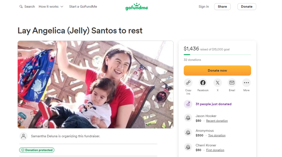 A GoFundMe has been created for Angelica M. Santos, who was allegedly killed by Elias Huizar inside his West Richland home. Courtesy GoFundMe