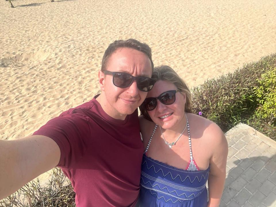 Lorraine Wilson and Mark Bonner in Cape Verde (Irwin Mitchell  / SWNS)