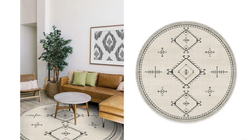 Gather your friends ROUND this minimalist circular rug
