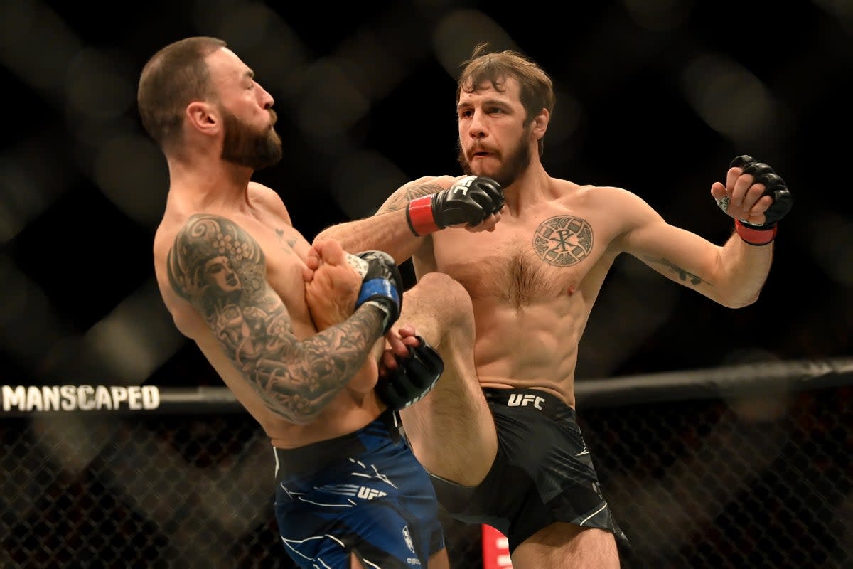 Nikita Krylov (right) will return to the ring in February (Getty Images)