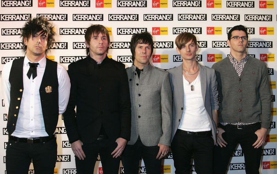 Lost Prophets arrives on the red carpet at the Kerrang Awards.