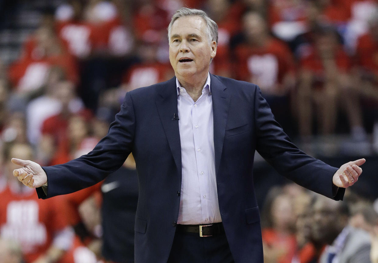 Houston Rockets head coach Mike D'Antoni.