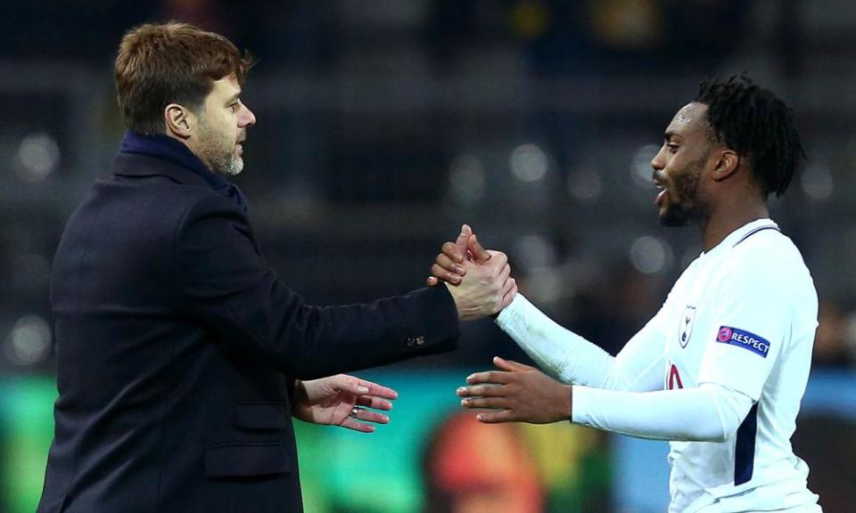 Mauricio Pochettino and Danny Rose.