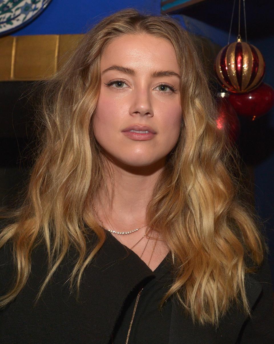 Closeup of Amber Heard