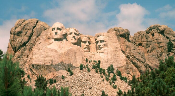 Mount Rushmore in the Black Hills of South Dakota