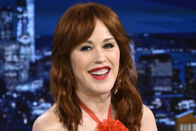 <p>Todd Owyoung/NBC via Getty Images</p> Molly Ringwald appears on 'The Tonight Show' on Jan. 25, 2024