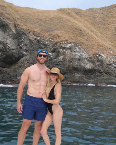 <p>Nastia Liukin Instagram</p> Nastia Liukin and her boyfriend Ben Weyand in Costa Rica in 2022.