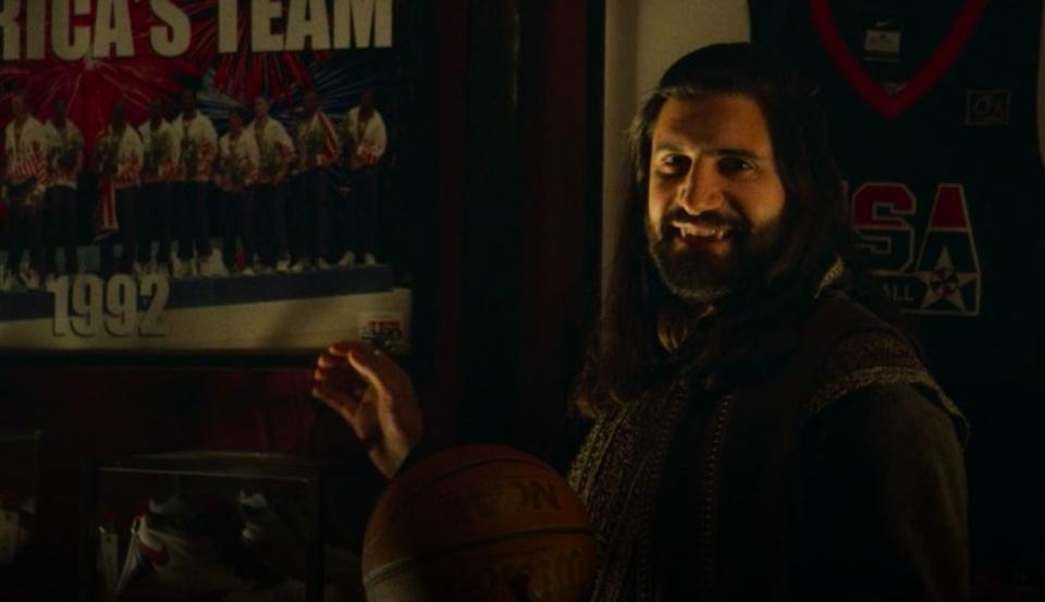 Nandor in his "dunk zone" in "What We Do in the Shadows"
