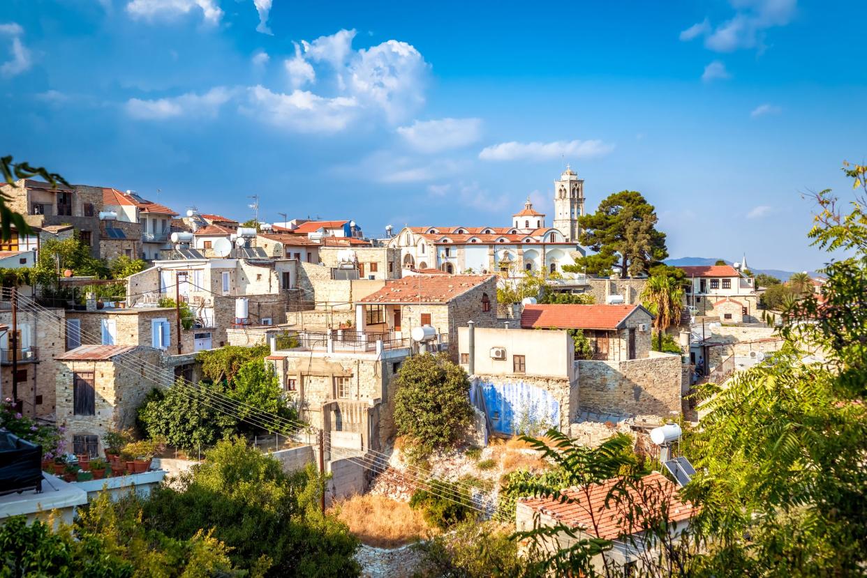 View of Pano Lefkara village in Larnaca district, Cyprus.