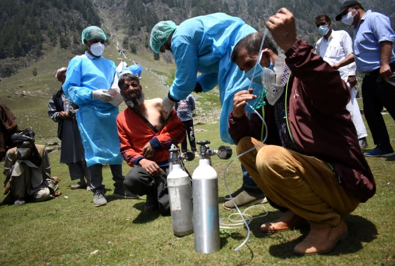 Vaccination drive at Lidderwat near scenic Pahalgam