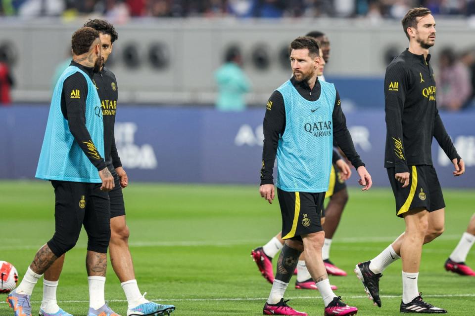 Messi returns to the Middle East a month after winning the World Cup in Qatar (AFP via Getty Images)