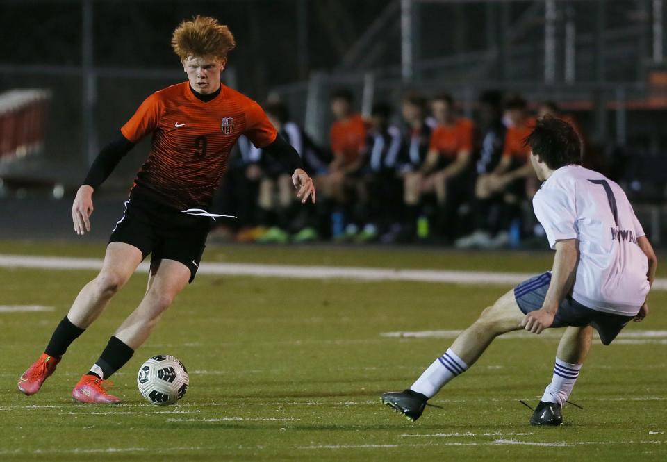 Sophomore Ethan Sigurdsson has the potential for a big sophomore season for the Ames boys soccer team this spring. Sigurdsson scored a goal during the Little Cyclones' 6-1 victory over Norwalk Thursday.