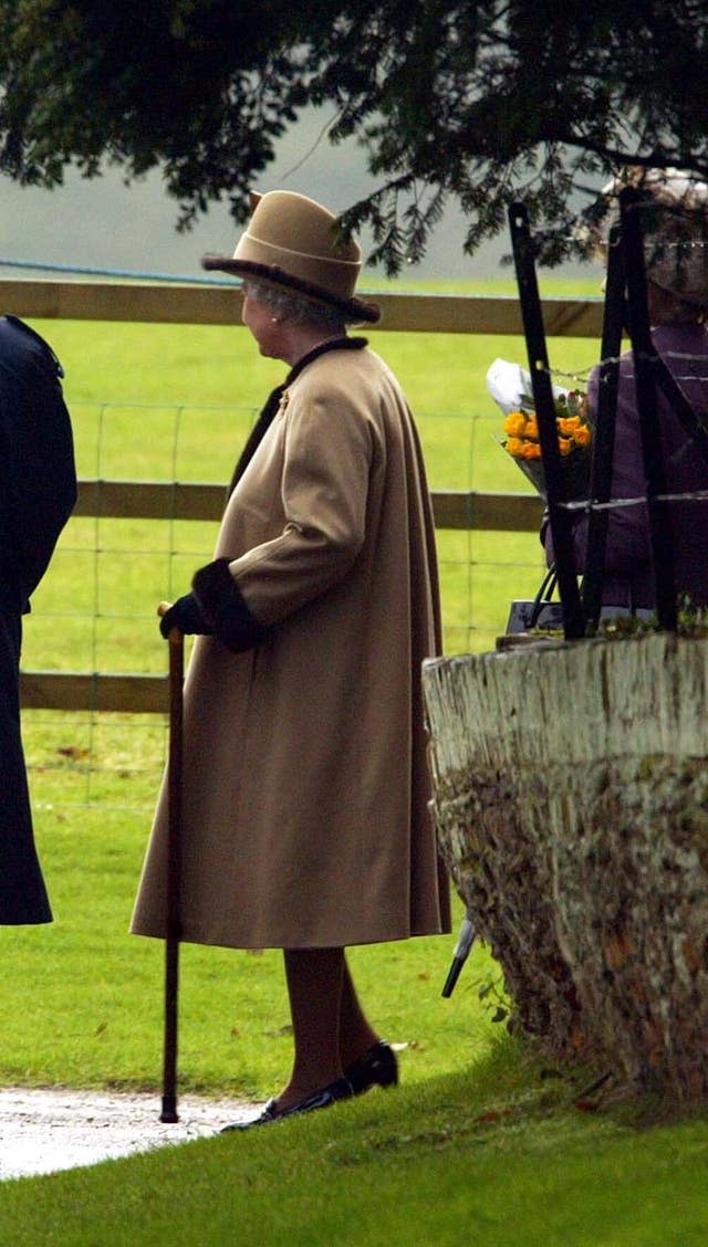 The Queen arrives at St Mary’s Church