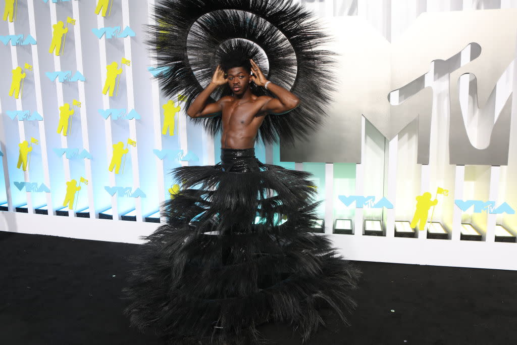 NEWARK, NEW JERSEY - AUGUST 28: Lil Nas X attends the 2022 MTV Video Music Awards at Prudential Center on August 28, 2022 in Newark, New Jersey. (Photo by Udo Salters/Patrick McMullan via Getty Images)