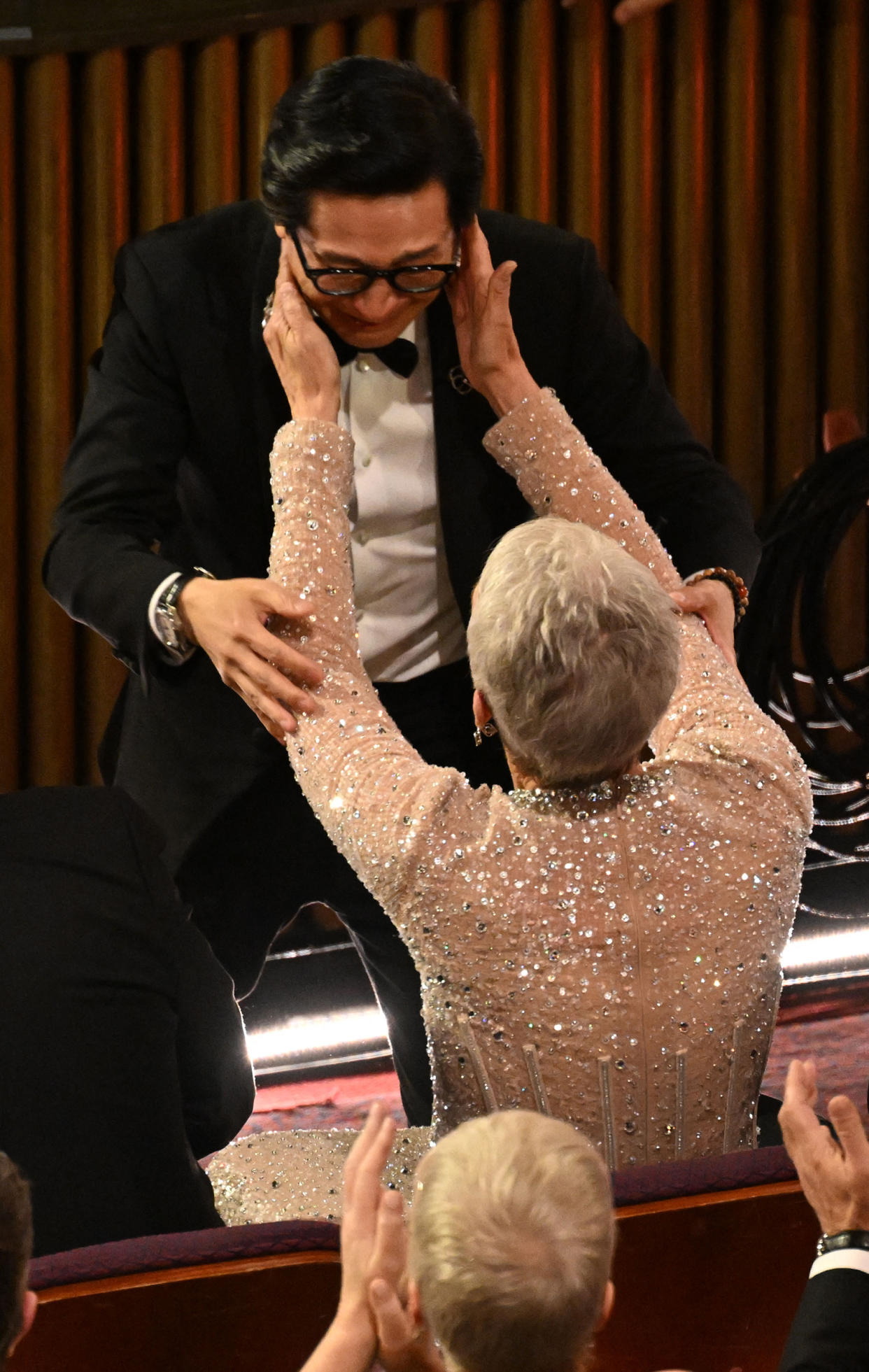 Ke Huy Quan, Jamie Lee Curtis (Patrick T. Fallon / AFP via Getty Images)