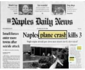 The front page of the Naples Daily News on June 20, 2002 reporting a plane crash at the Naples Municipal Airport that resulted in three fatalities.