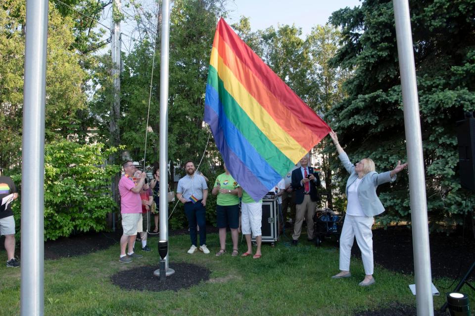 A Pride Flag Raising Ceremony will take place Saturday, June 1 at 10:30 a.m. in Veterans Park.