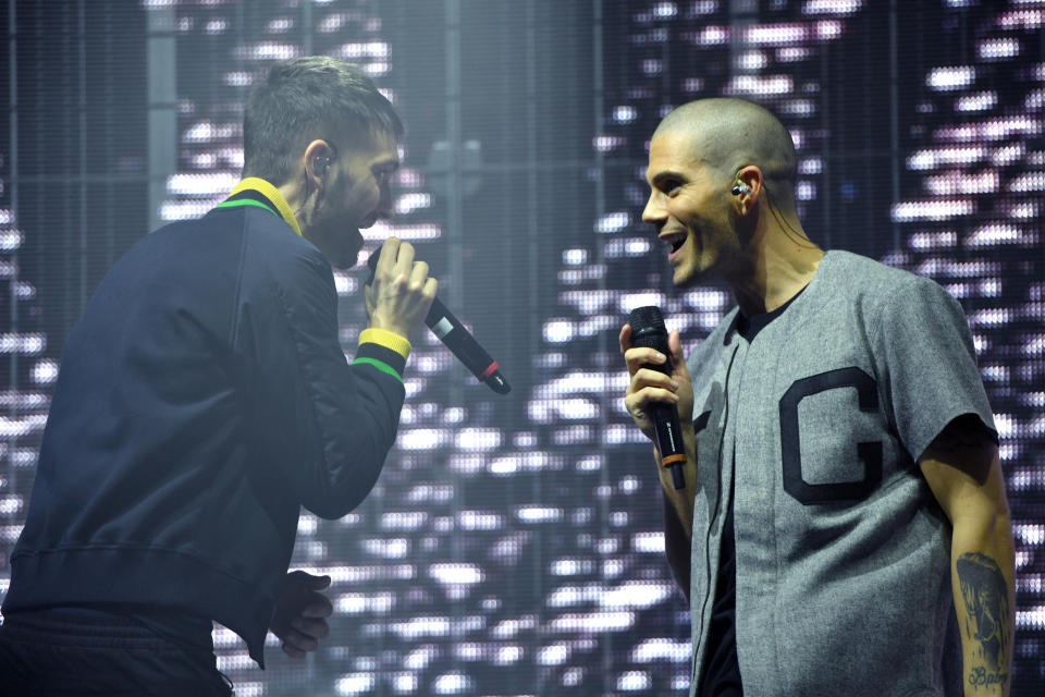 Tom Parker performing on stage. (Getty)