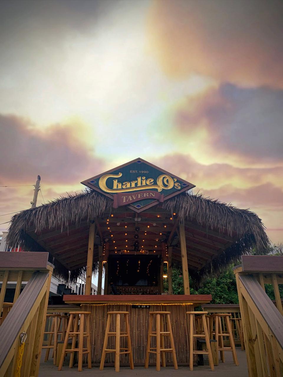 Charlie O’s Tiki Tavern is now at George's of Galilee restaurant.