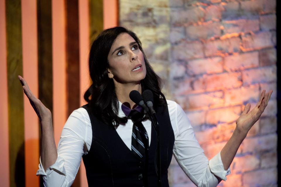 Sarah Silverman guest hosted "The Daily Show" on Nov. 6, mentioning an Indianapolis attack on a school.