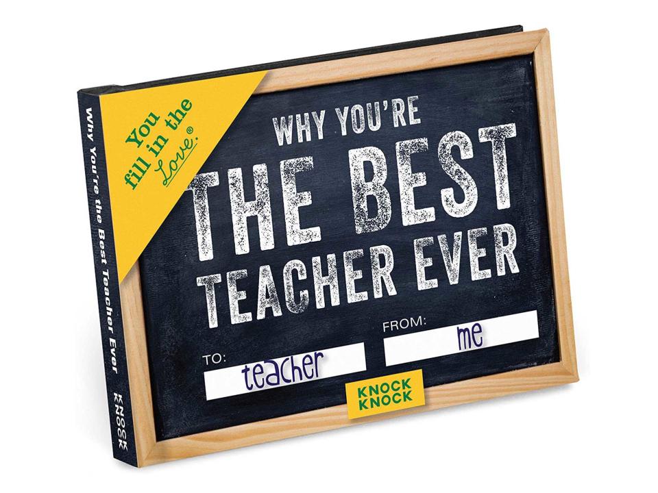 Why You're the Best Teacher Ever Fill-in-the-Blank Gift Journal