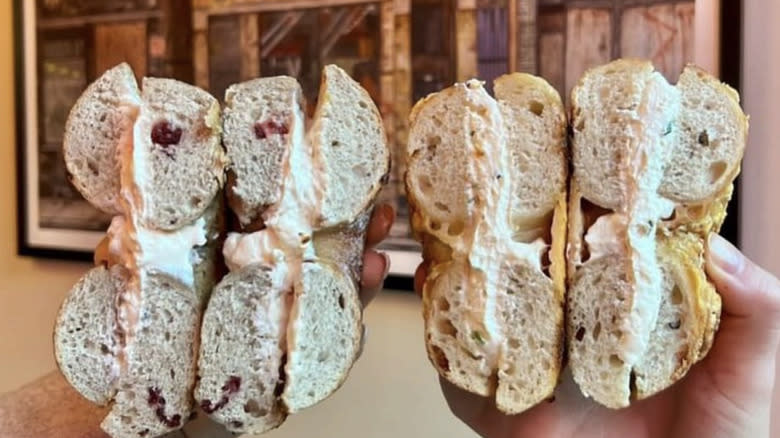 handheld Tilly Bagel Shop bagels